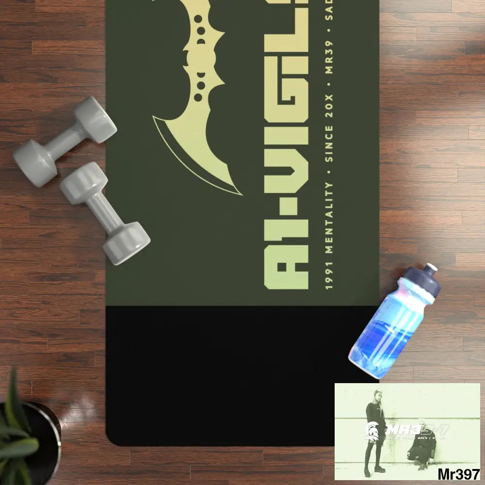 A1-Vigilante Rubber Yoga Mat 24” x 68” Home Decor