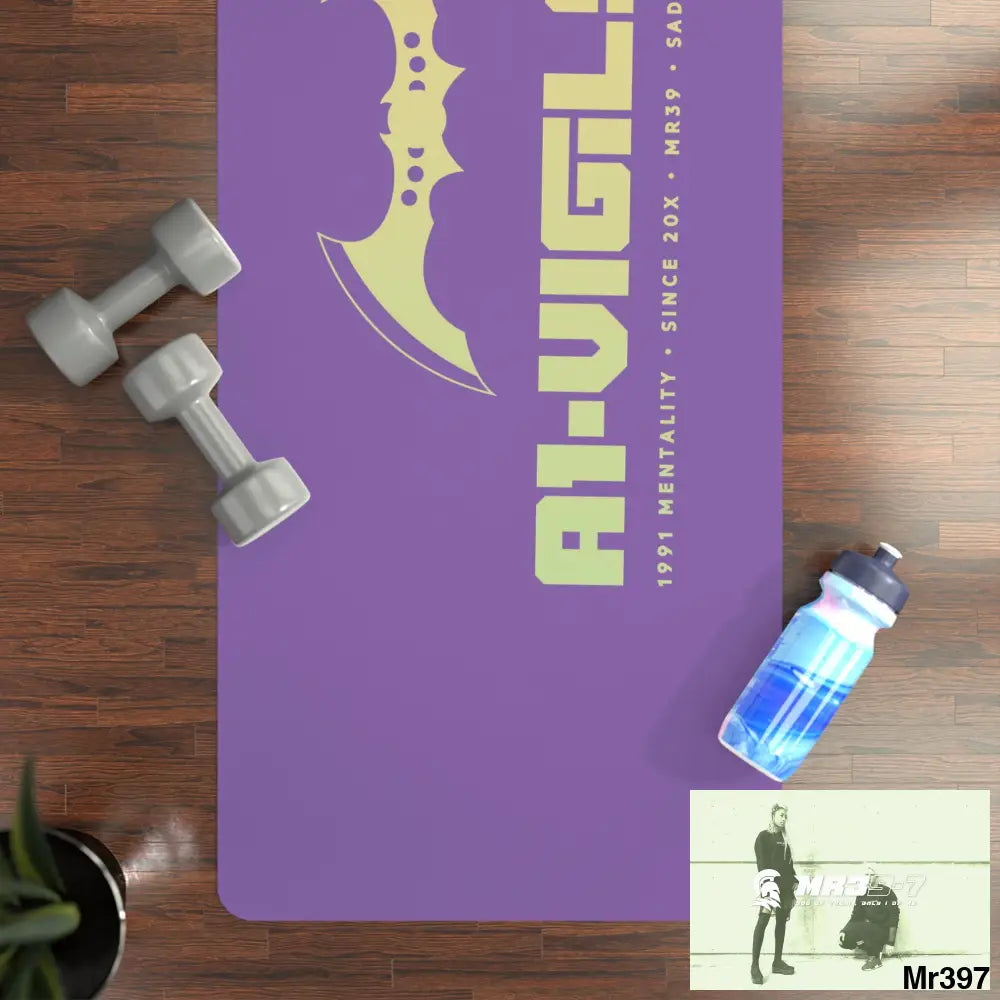 A1-Vigilante Rubber Yoga Mat 24” x 68” Home Decor