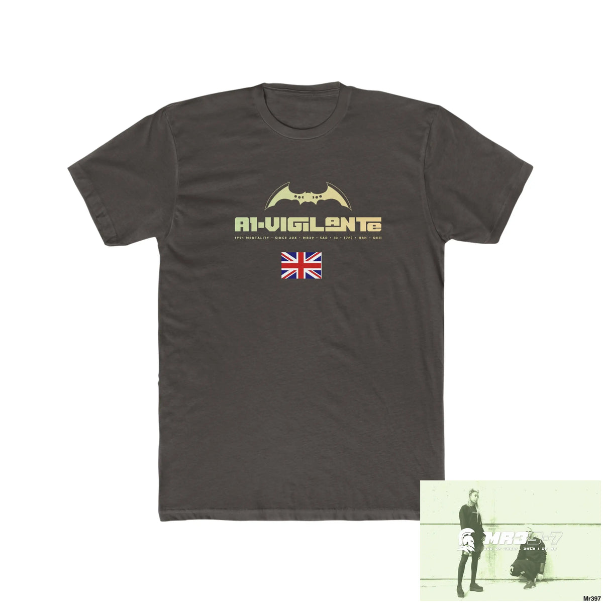 A1-Vigilante Shrewsbury My Work 2022-23 - Men’s Cotton Crew Tee Solid Dark Chocolate / S T-Shirt