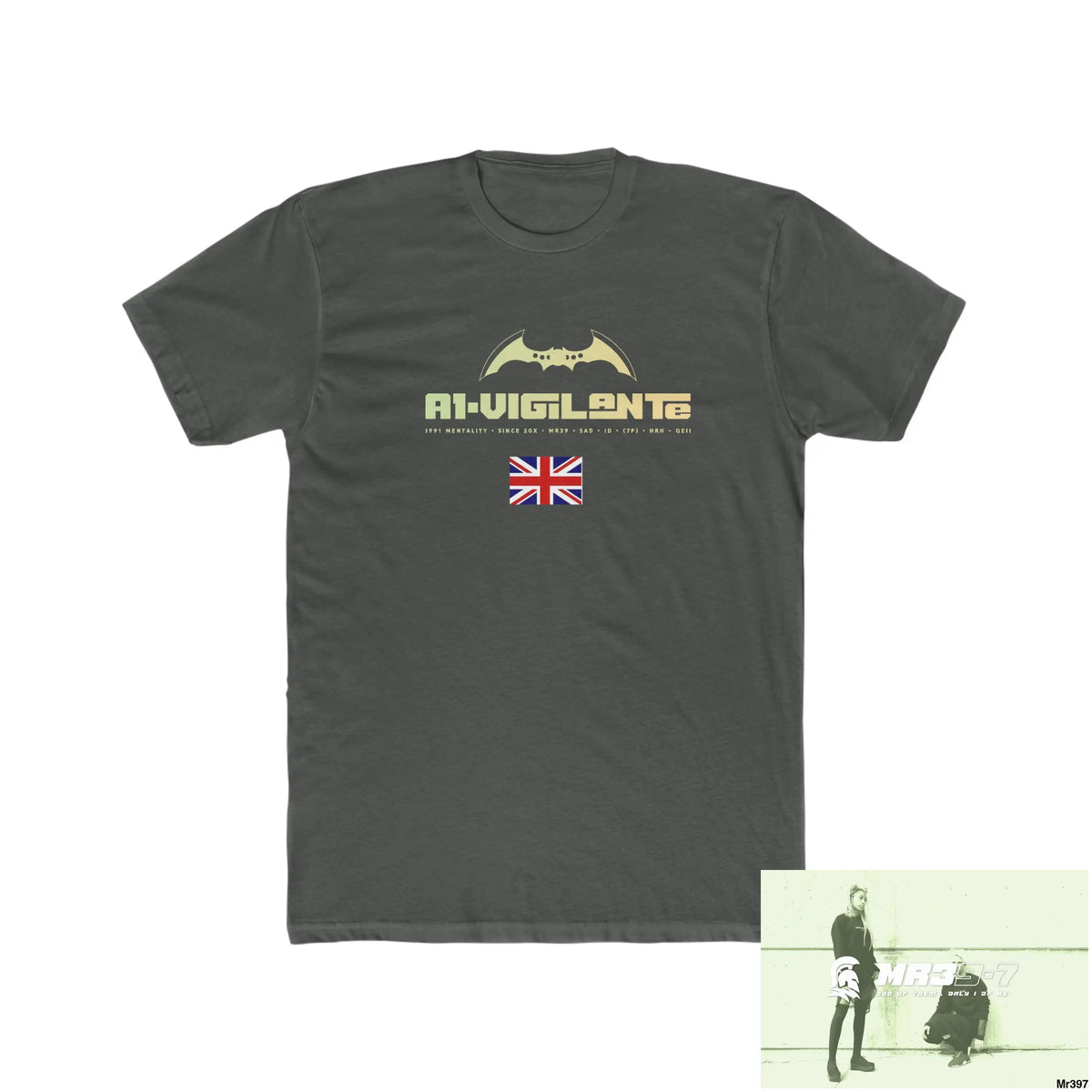 A1-Vigilante Shrewsbury My Work 2022-23 - Men’s Cotton Crew Tee Solid Heavy Metal / XS T-Shirt