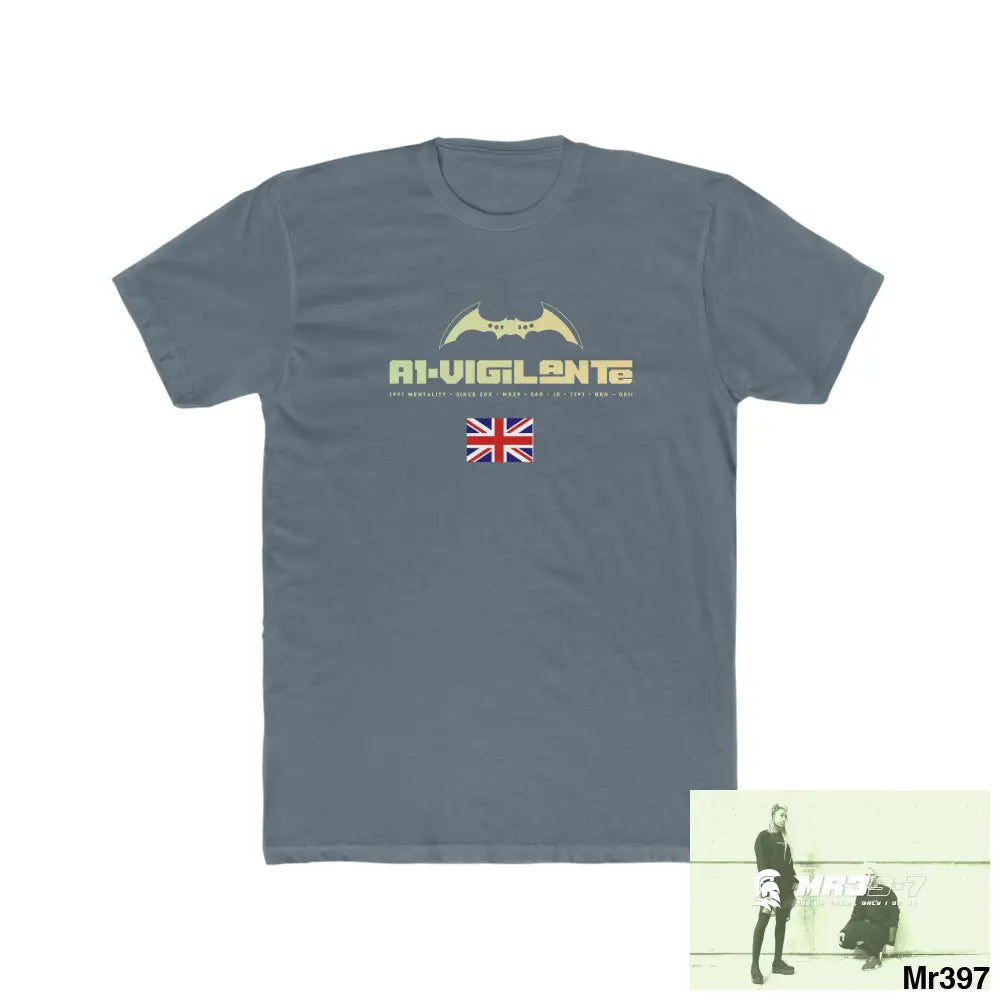 A1-Vigilante Shrewsbury My Work 2022-23 - Men’s Cotton Crew Tee Solid Indigo / S T-Shirt