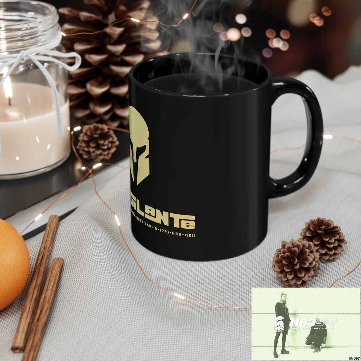 A1-Vigilante Sparta 11oz Black Mug 11oz Mug