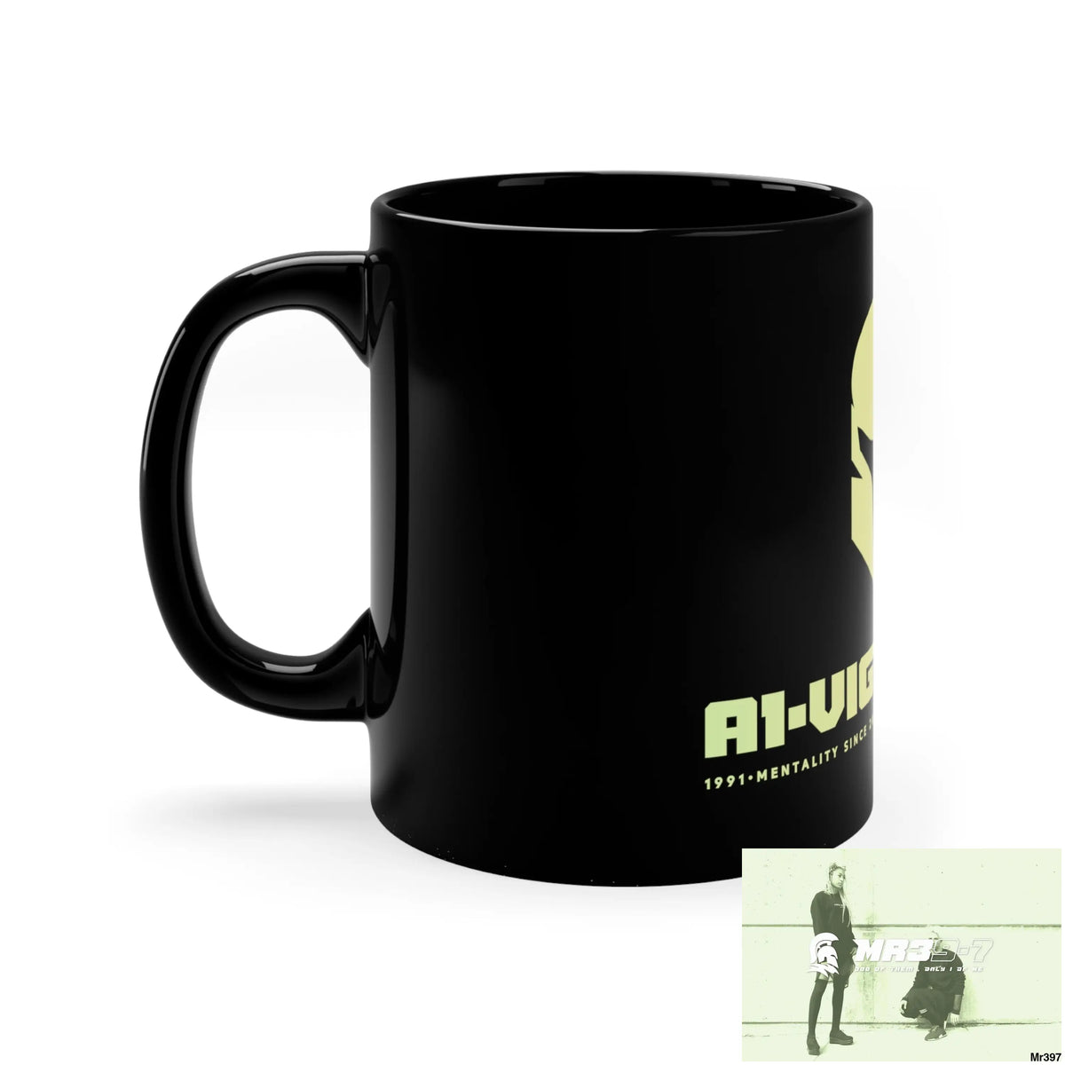 A1-Vigilante Sparta 11oz Black Mug 11oz Mug