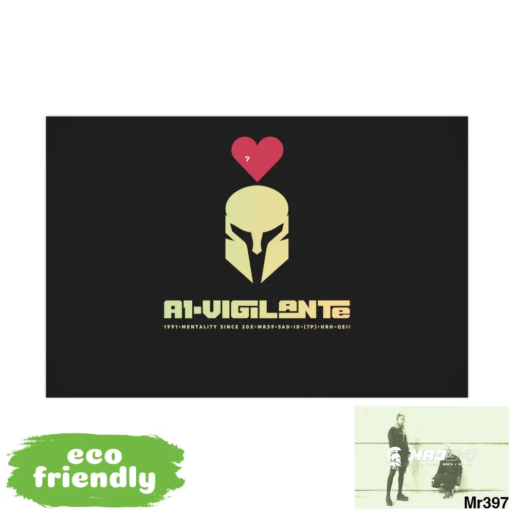 A1.Vigilante Sparta 7 Love Gift Wrap Papers 30’’ x 20’’ / Matte Home Decor