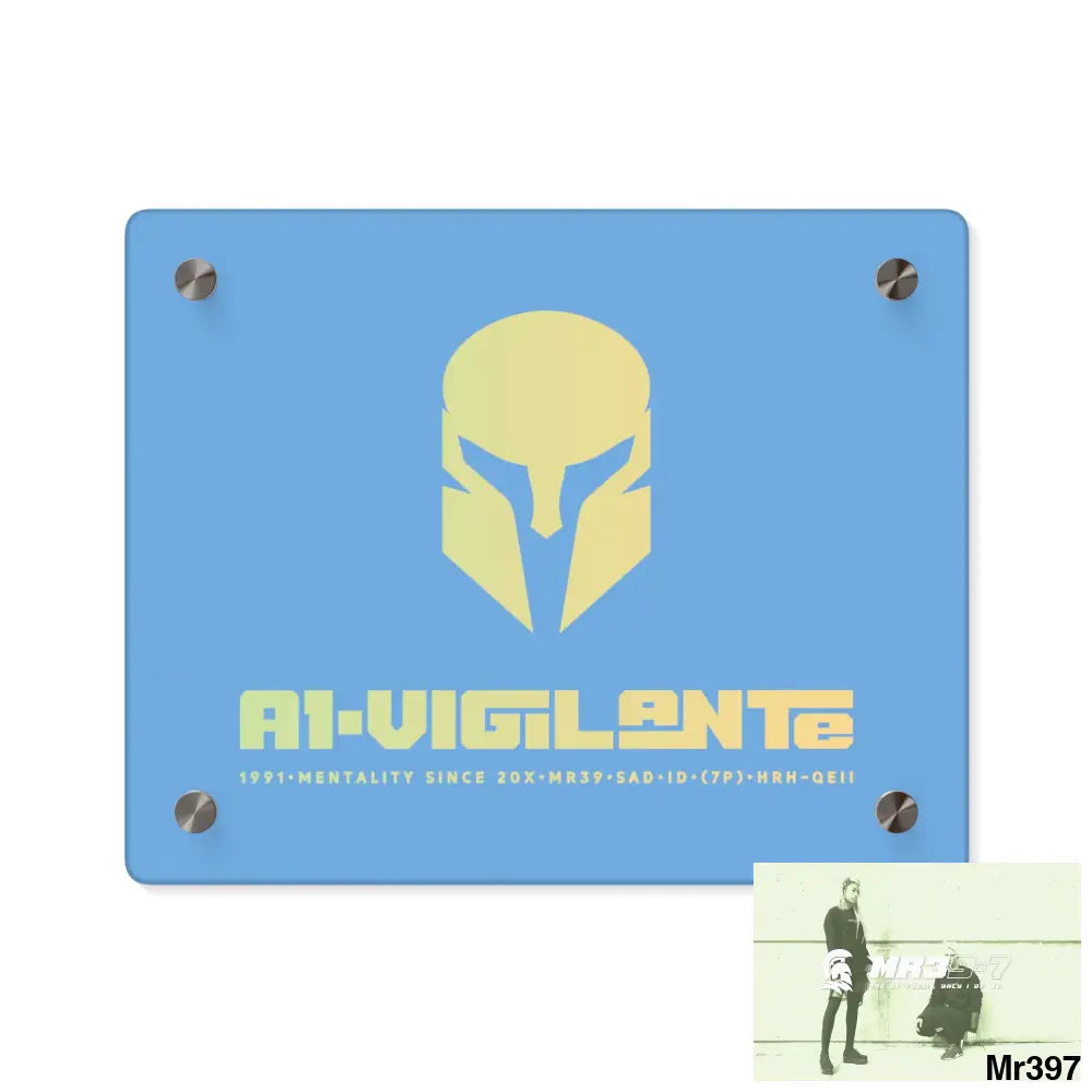 A1-Vigilante -Sparta Sparta Acrylic Wall Art Panels 10″ x 8″ (Horizontal) / 0.25’’ Home Decor