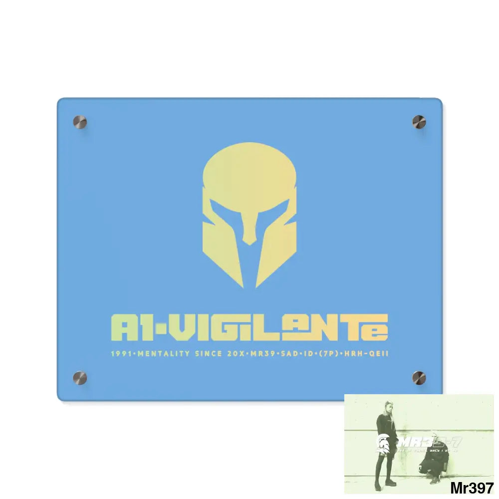 A1-Vigilante -Sparta Sparta Acrylic Wall Art Panels 14″ x 11″ (Horizontal) / 0.25’’ Home Decor