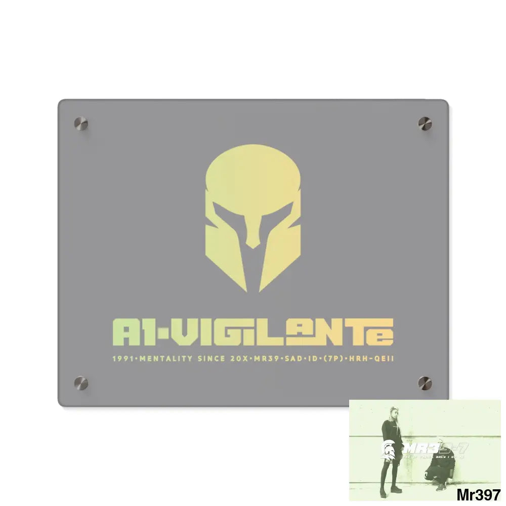 A1-Vigilante -Sparta Sparta Acrylic Wall Art Panels 14″ x 11″ (Horizontal) / 0.25’’ Home Decor