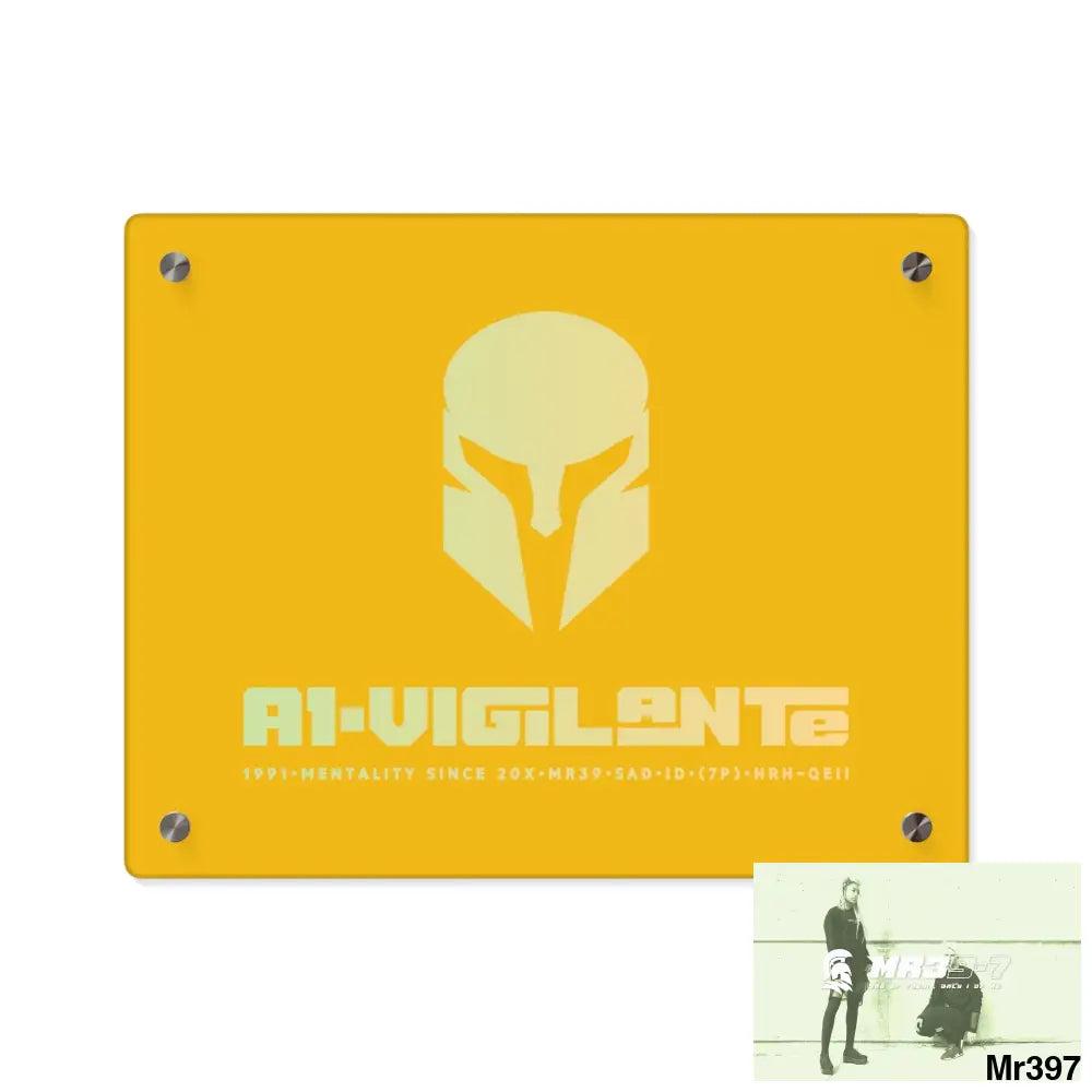 A1-Vigilante -Sparta Sparta Acrylic Wall Art Panels 14″ x 11″ (Horizontal) / 0.25’’ Home Decor