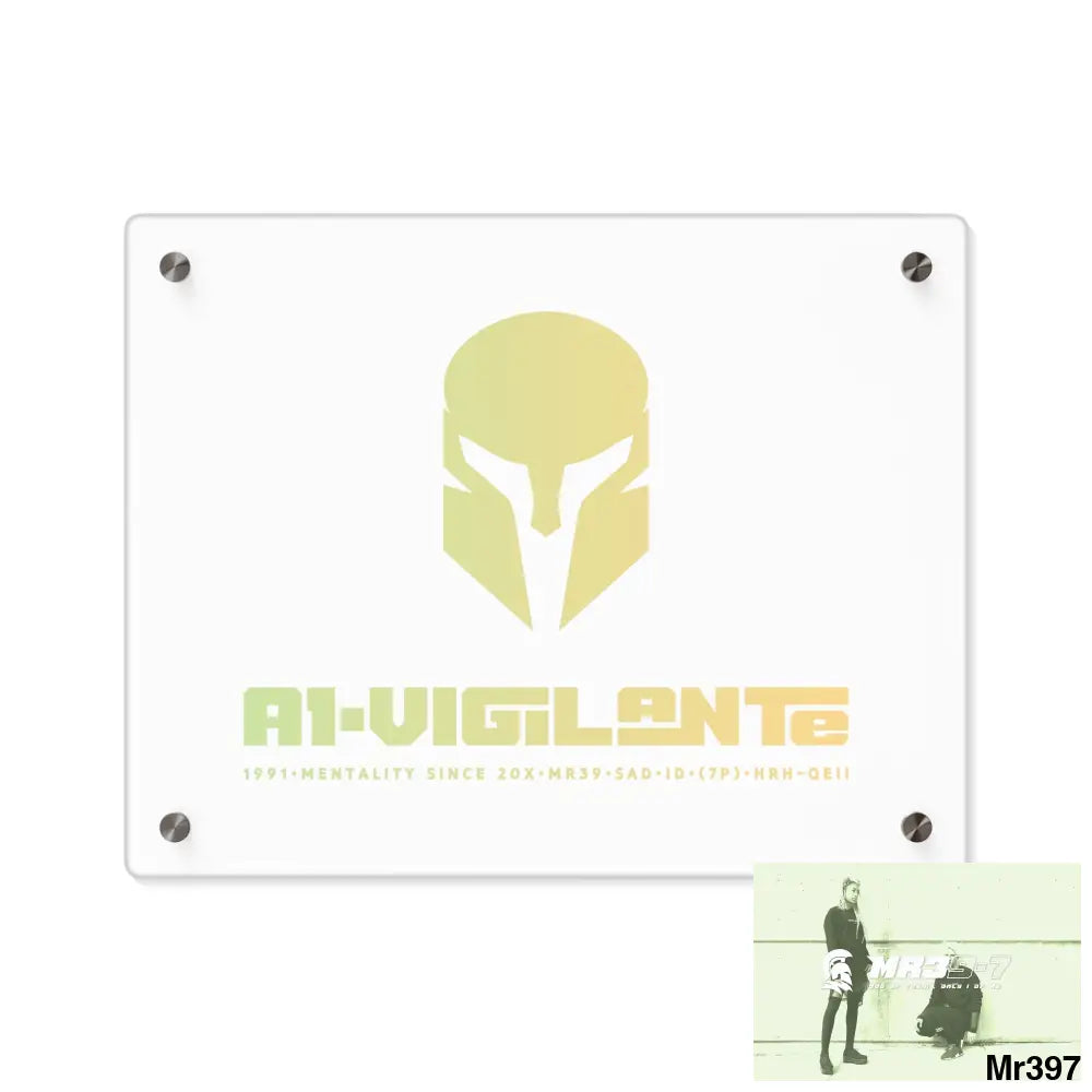 A1-Vigilante -Sparta Sparta Acrylic Wall Art Panels 14″ x 11″ (Horizontal) / 0.25’’ Home Decor