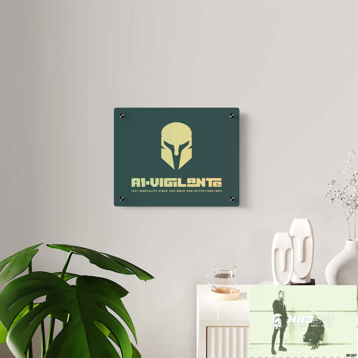 A1-Vigilante Sparta Acrylic Wall Art Panels Home Decor