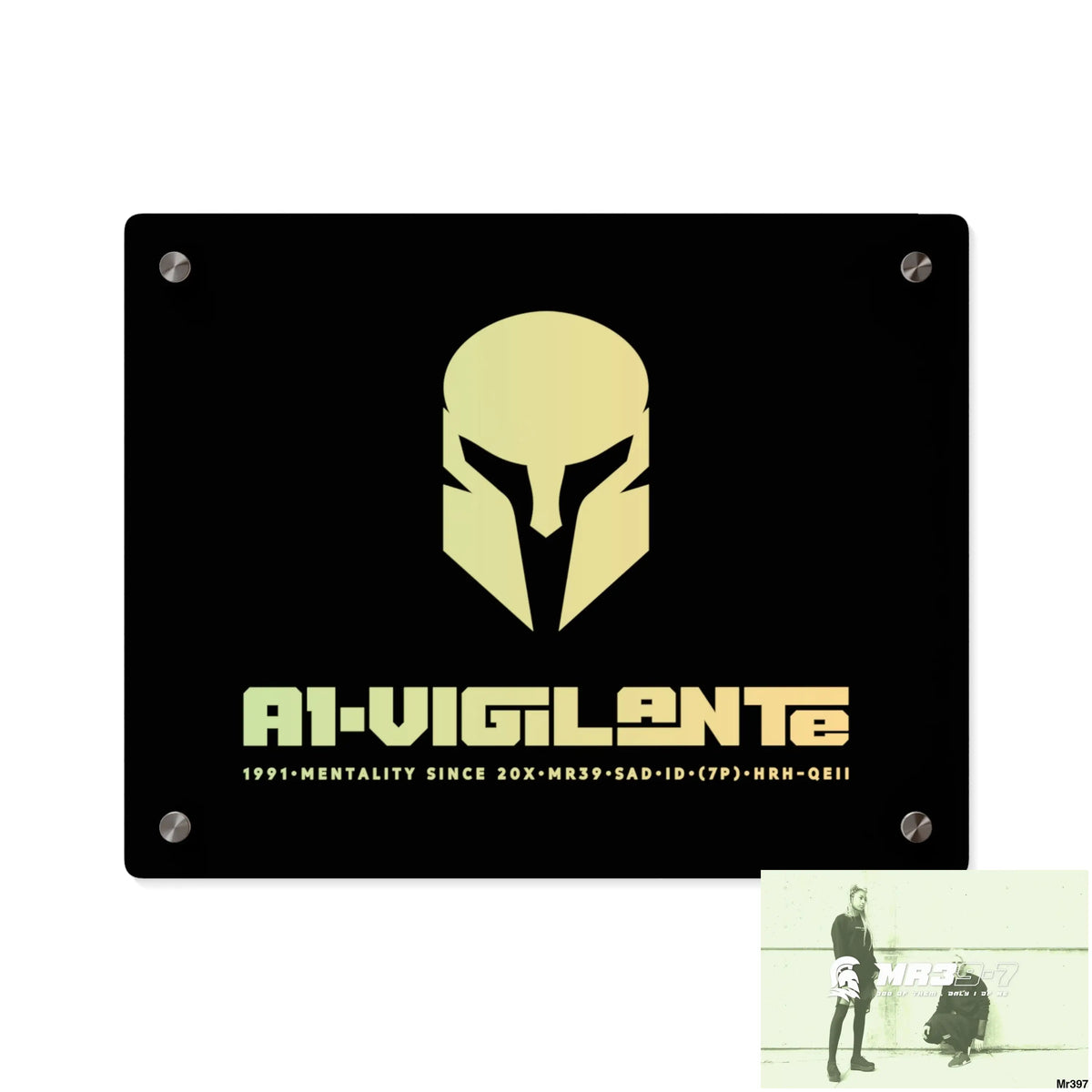 A1-Vigilante -Sparta Sparta Acrylic Wall Art Panels 14″ x 11″ (Horizontal) / 0.25’’ Home Decor