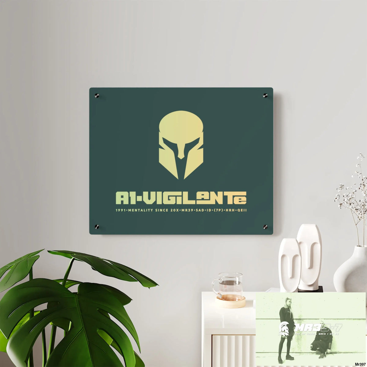 A1-Vigilante Sparta Acrylic Wall Art Panels Home Decor