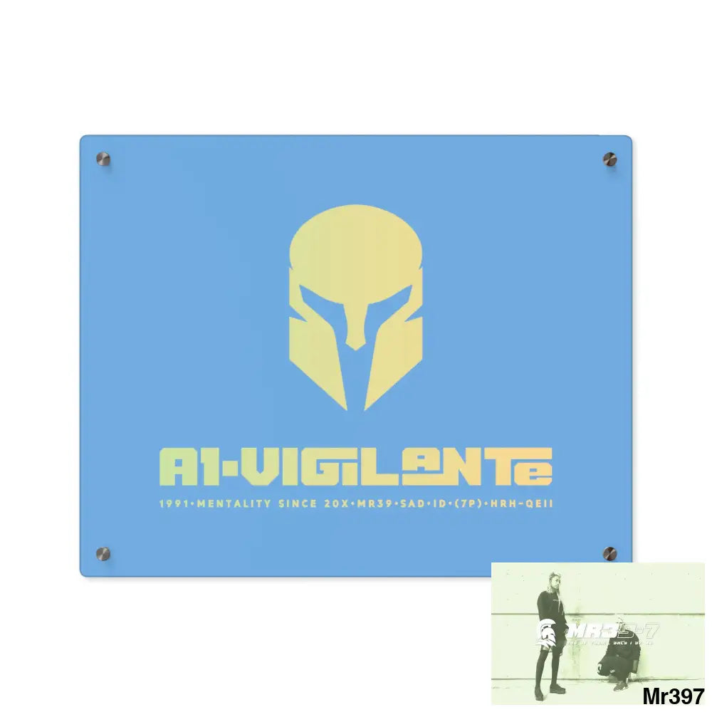 A1-Vigilante -Sparta Sparta Acrylic Wall Art Panels 20″ x 16″ (Horizontal) / 0.25’’ Home Decor