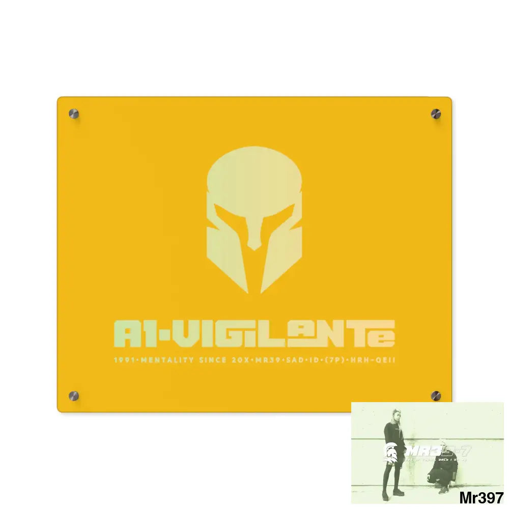 A1-Vigilante -Sparta Sparta Acrylic Wall Art Panels 20″ x 16″ (Horizontal) / 0.25’’ Home Decor