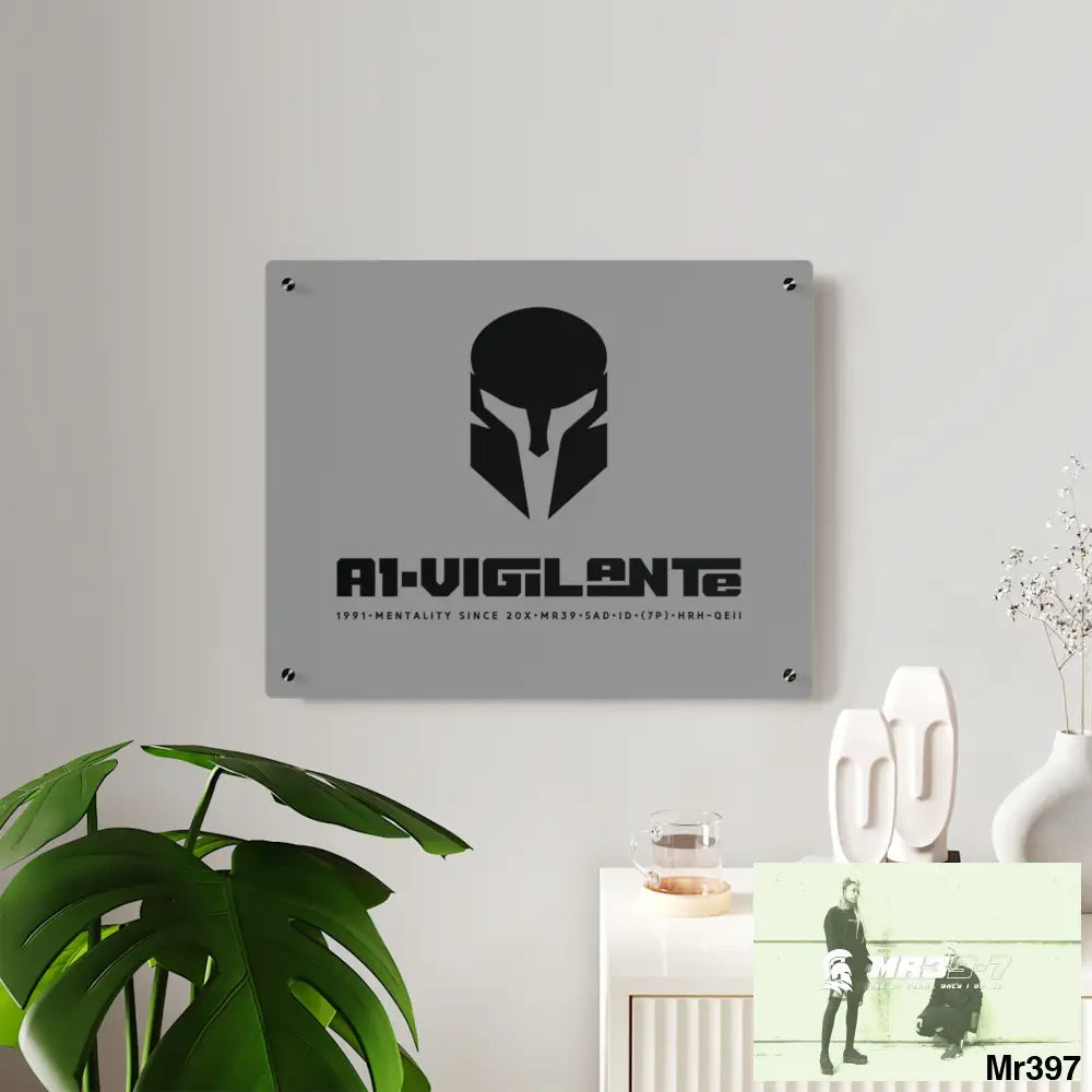 A1-Vigilante Sparta Acrylic Wall Art Panels Home Decor