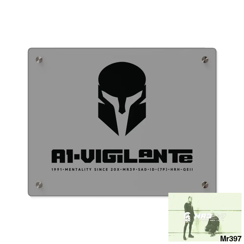 A1-Vigilante Sparta Acrylic Wall Art Panels 14″ x 11″ (Horizontal) / 0.25’’ Home Decor