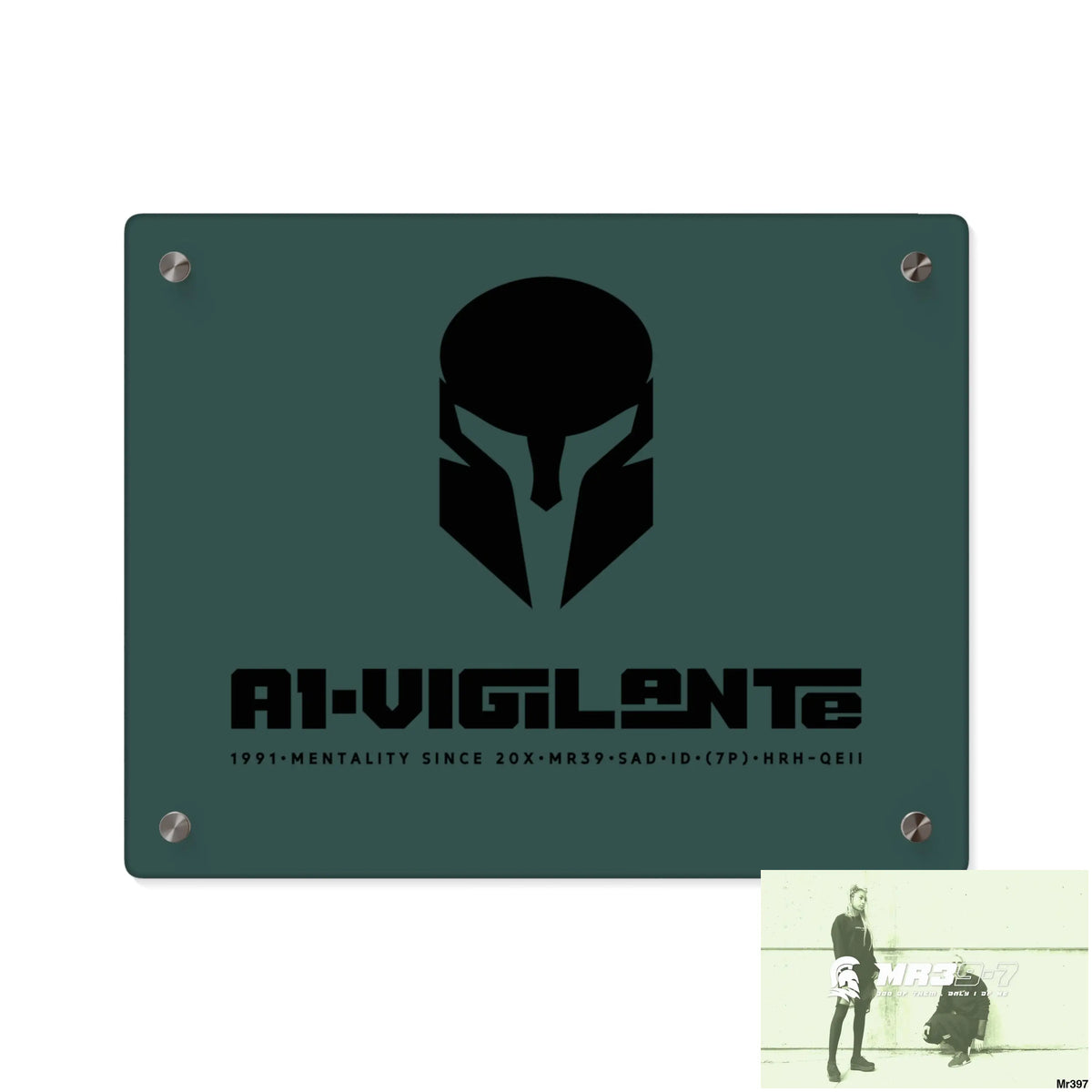 A1-Vigilante Sparta Acrylic Wall Art Panels 14″ x 11″ (Horizontal) / 0.25’’ Home Decor