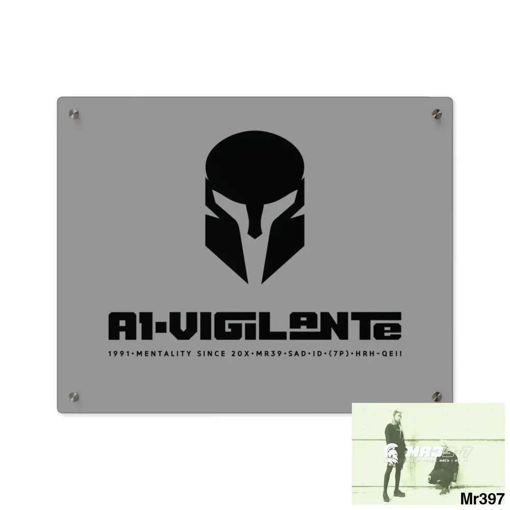 A1-Vigilante Sparta Acrylic Wall Art Panels 20″ x 16″ (Horizontal) / 0.25’’ Home Decor