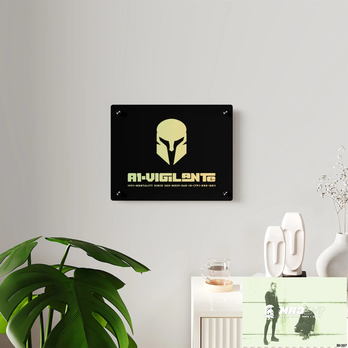 A1-Vigilante -Sparta Sparta Acrylic Wall Art Panels Home Decor