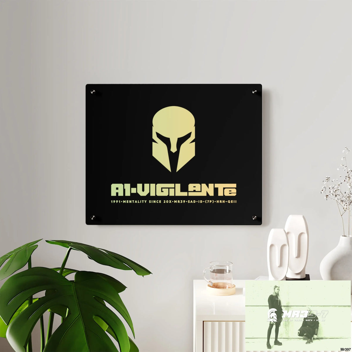 A1-Vigilante -Sparta Sparta Acrylic Wall Art Panels Home Decor