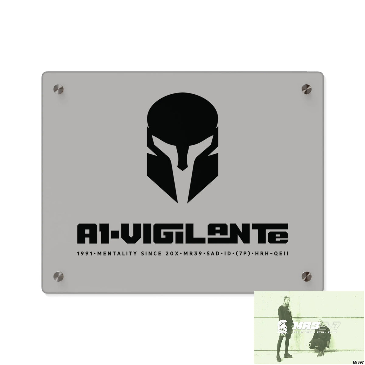 A1-Vigilante Sparta Acrylic Wall Art Panels 14″ x 11″ (Horizontal) / 0.25’’ Home Decor