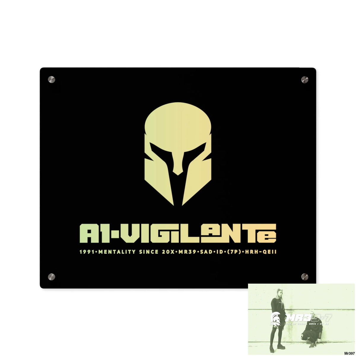 A1-Vigilante -Sparta Sparta Acrylic Wall Art Panels 20″ x 16″ (Horizontal) / 0.25’’ Home Decor
