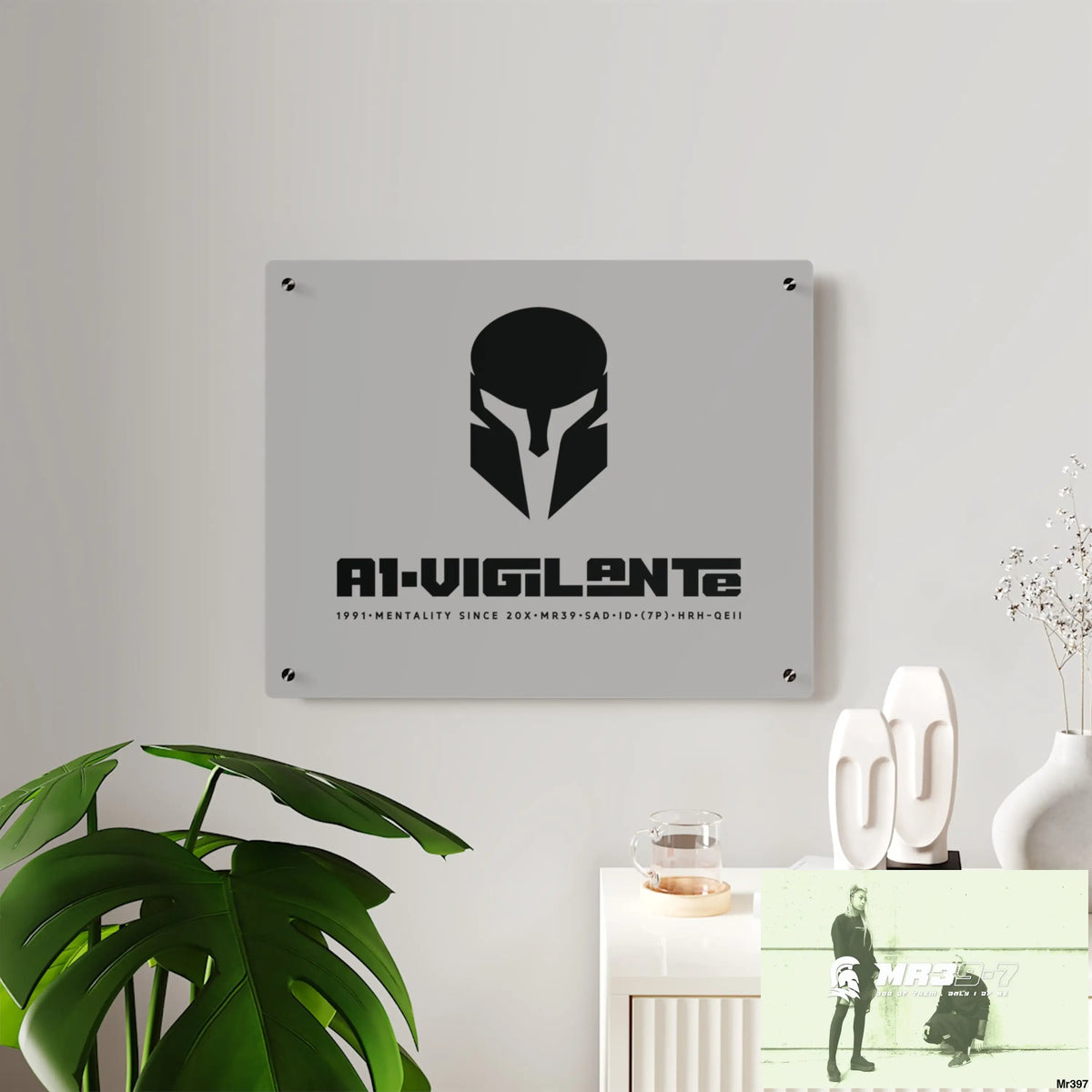 A1-Vigilante Sparta Acrylic Wall Art Panels Home Decor