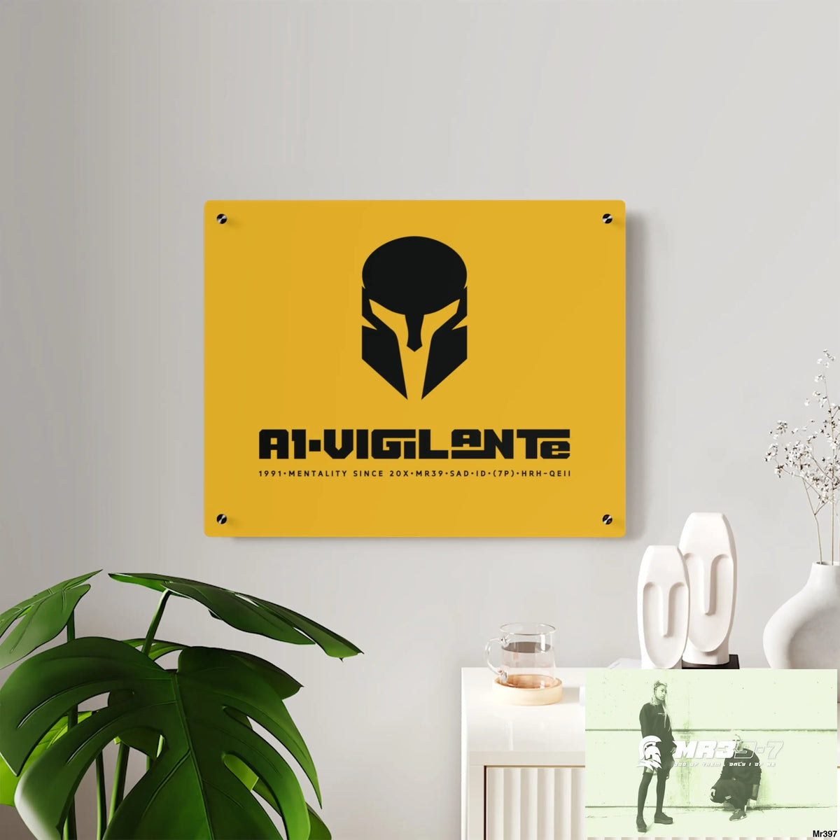 A1-Vigilante Sparta Acrylic Wall Art Panels Home Decor