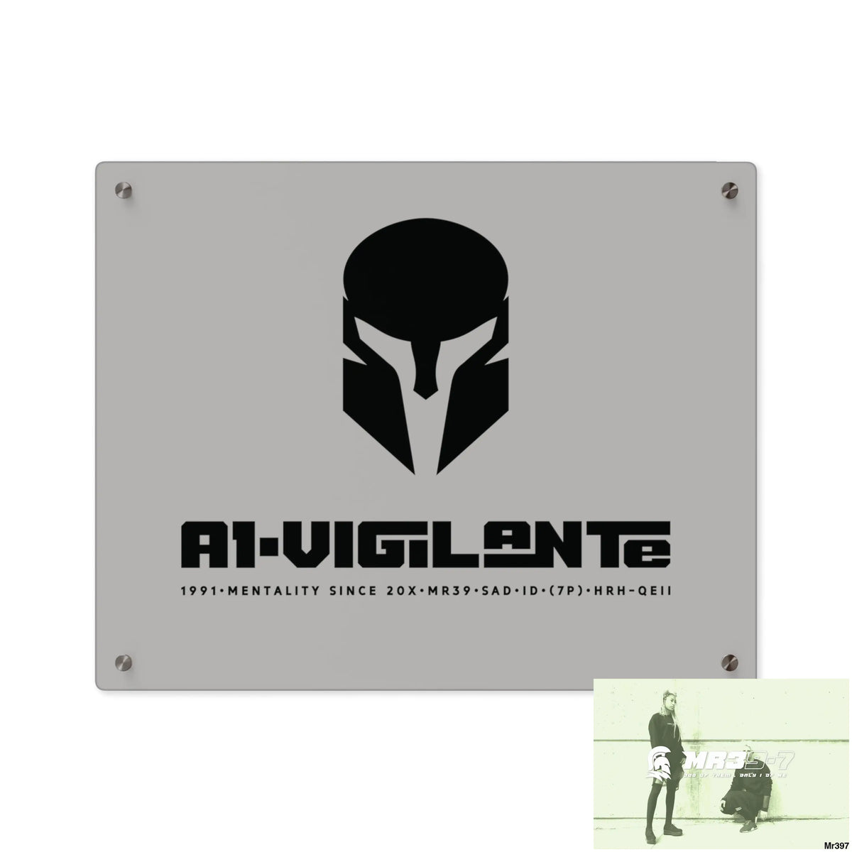 A1-Vigilante Sparta Acrylic Wall Art Panels 20″ x 16″ (Horizontal) / 0.25’’ Home Decor