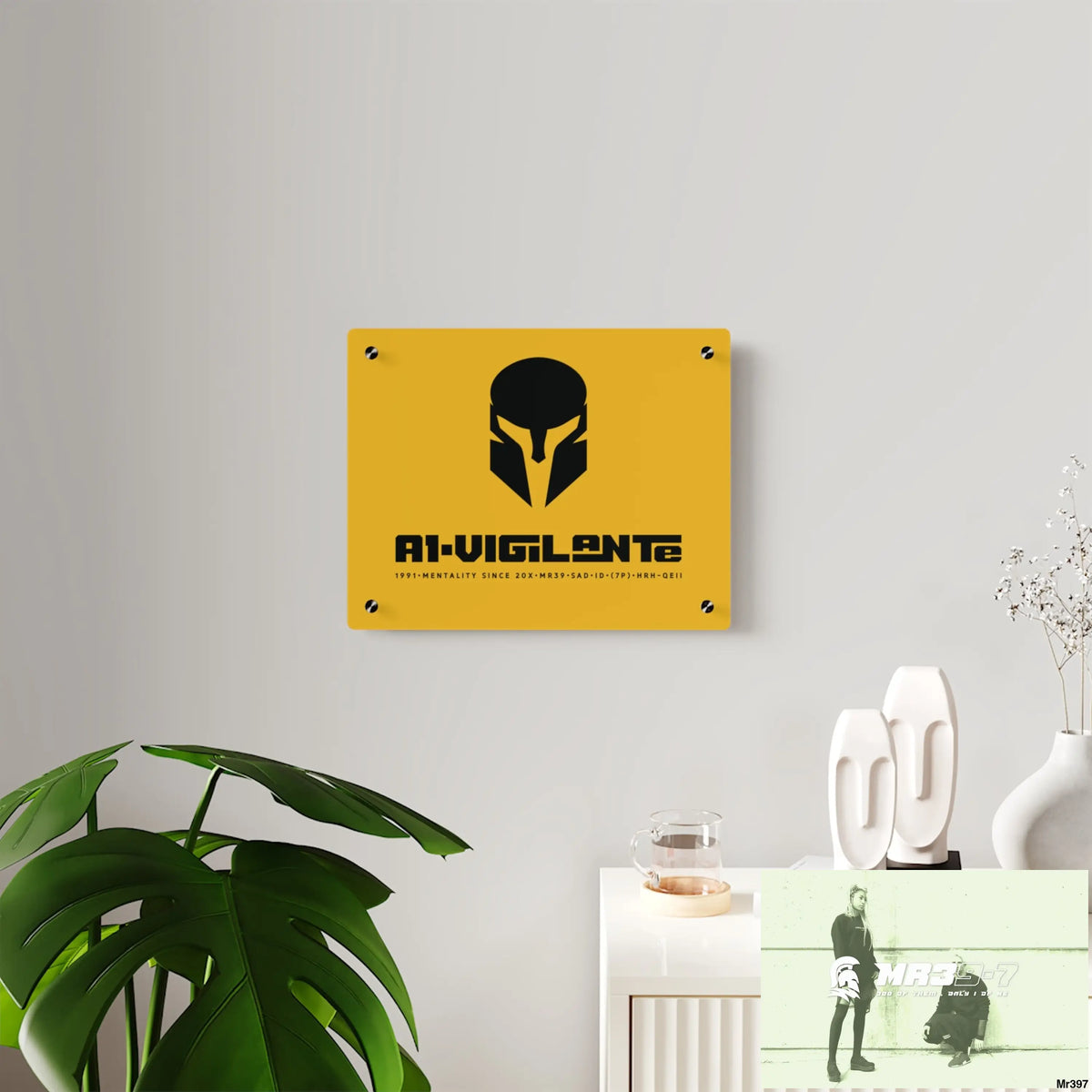 A1-Vigilante Sparta Acrylic Wall Art Panels Home Decor