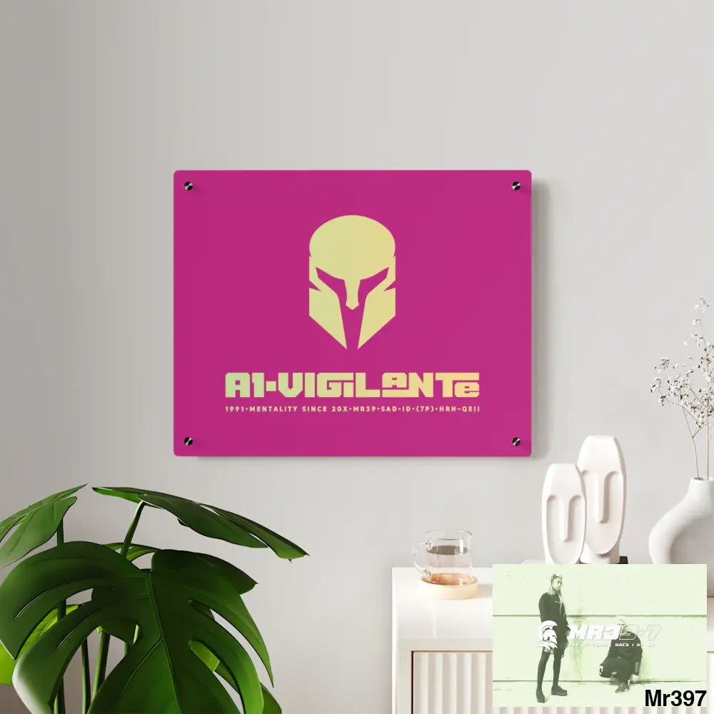 A1--Vigilante -Sparta Sparta Acrylic Wall Art Panels Home Decor