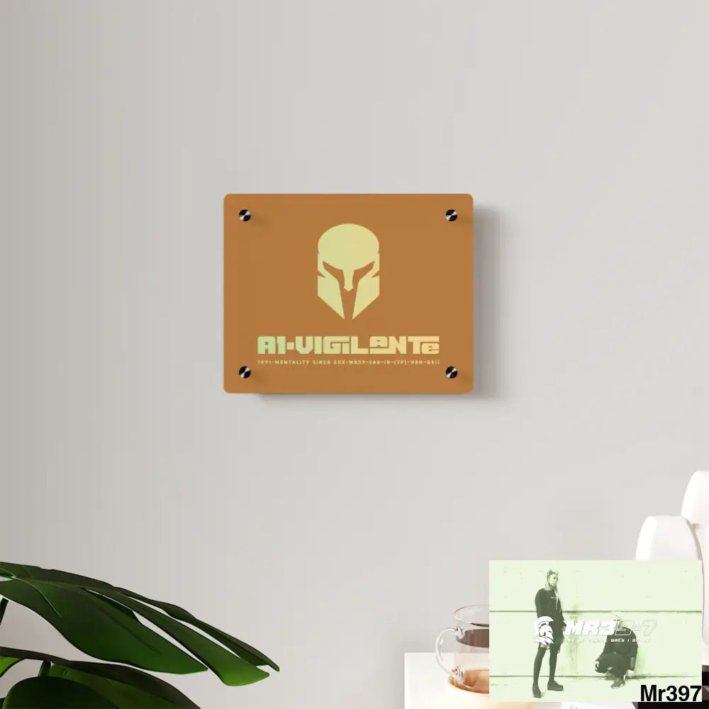 A1-Vigilante -Sparta Sparta Acrylic Wall Art Panels Home Decor