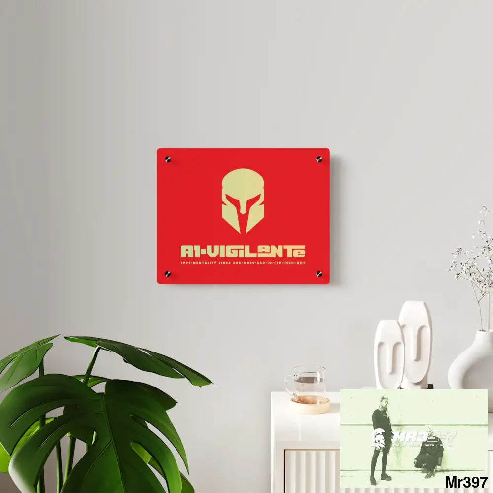 A1-Vigilante -Sparta Sparta Acrylic Wall Art Panels Home Decor