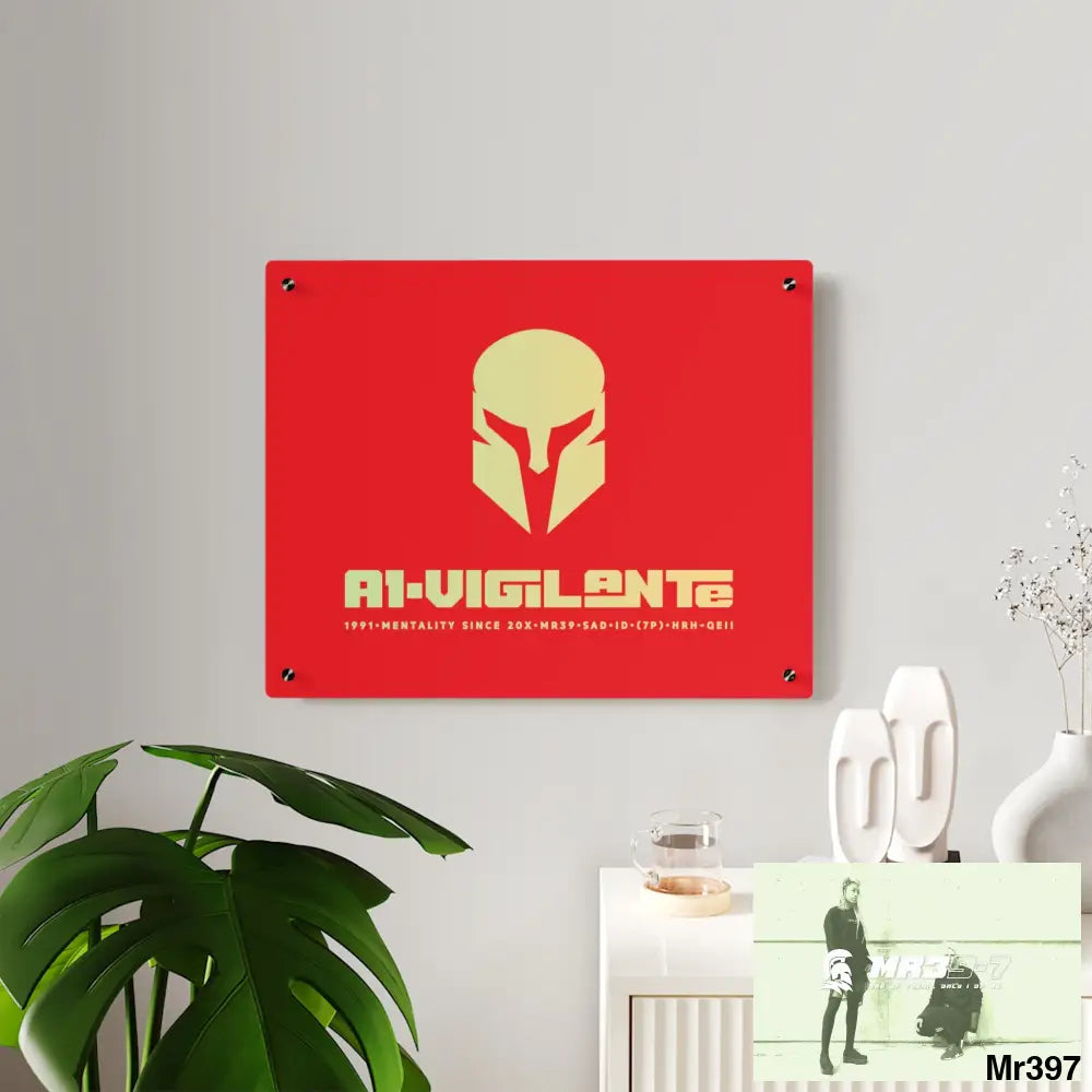 A1-Vigilante -Sparta Sparta Acrylic Wall Art Panels Home Decor