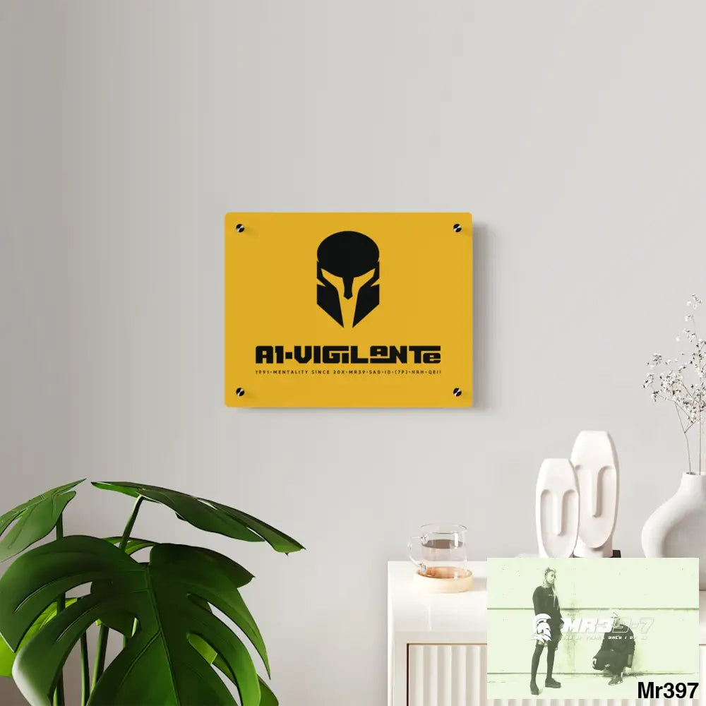 A1-Vigilante Sparta Acrylic Wall Art Panels Home Decor