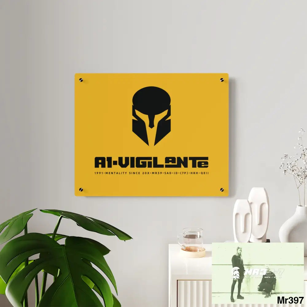 A1-Vigilante Sparta Acrylic Wall Art Panels Home Decor