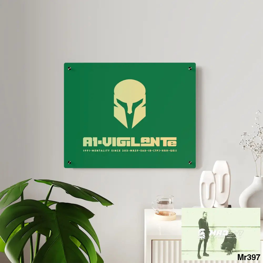 A1-Vigilante -Sparta Sparta Acrylic Wall Art Panels Home Decor