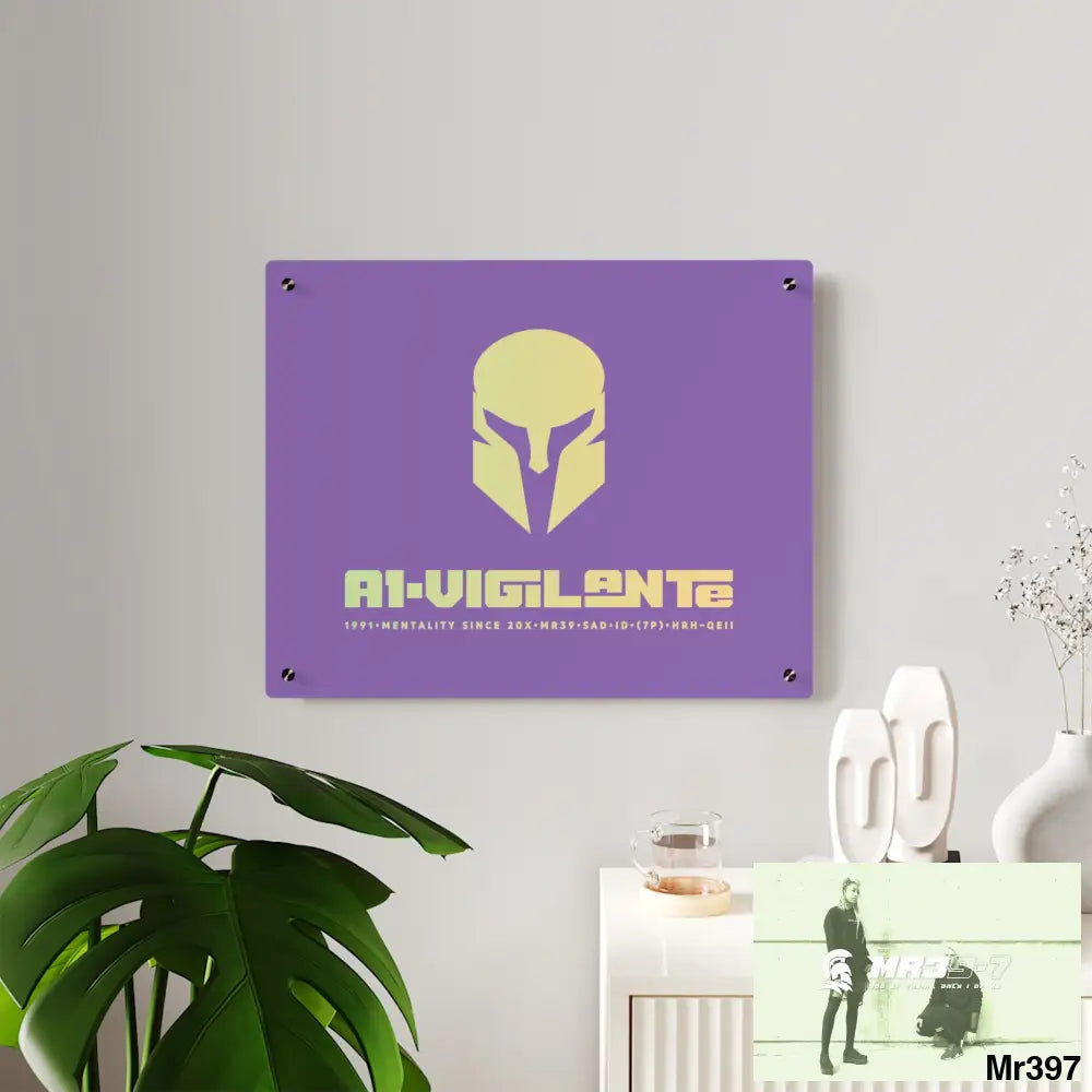 A1--Vigilante -Sparta Sparta Acrylic Wall Art Panels Home Decor