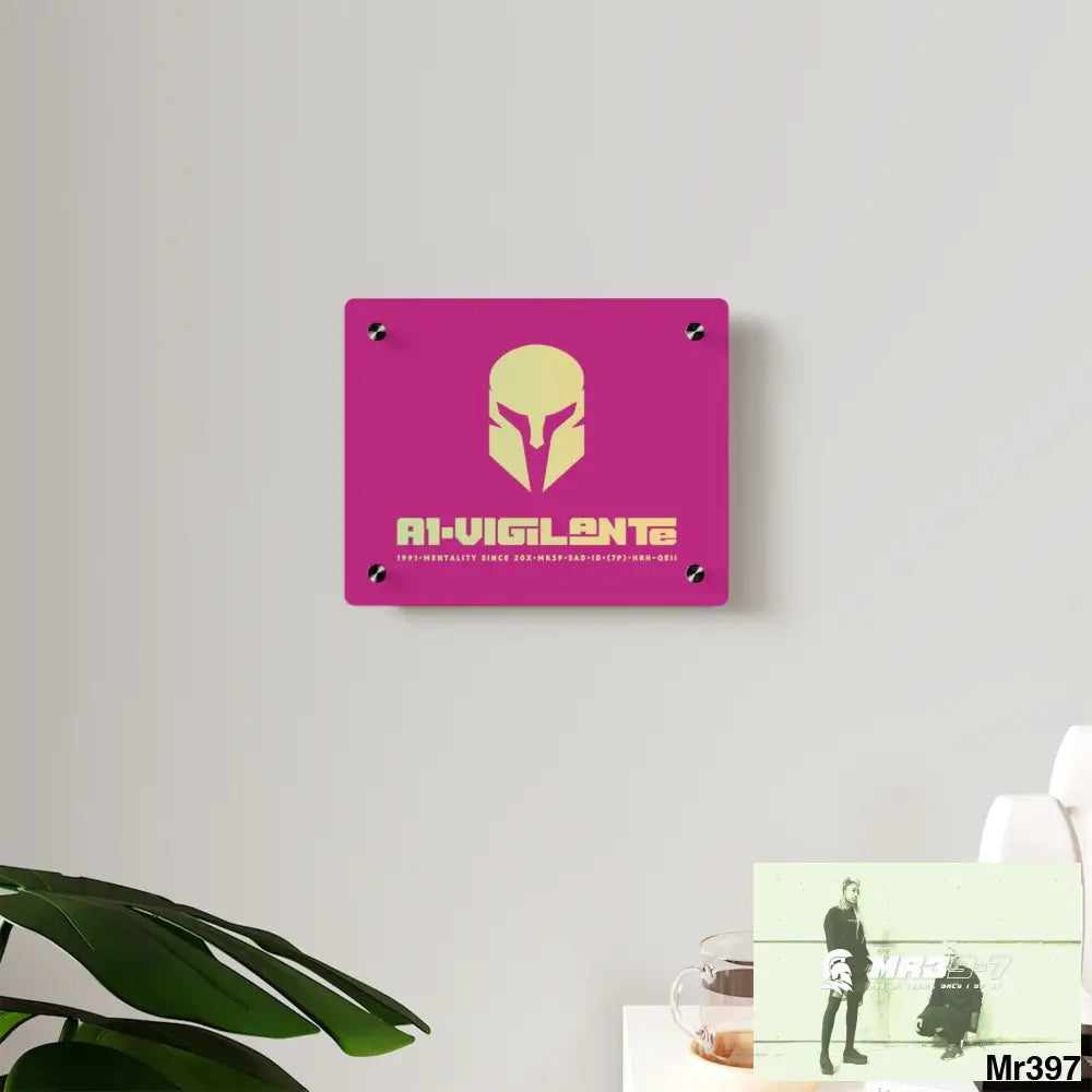 A1--Vigilante -Sparta Sparta Acrylic Wall Art Panels Home Decor