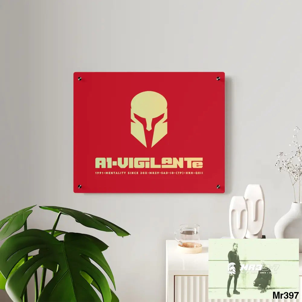 A1-Vigilante -Sparta Sparta Acrylic Wall Art Panels Home Decor