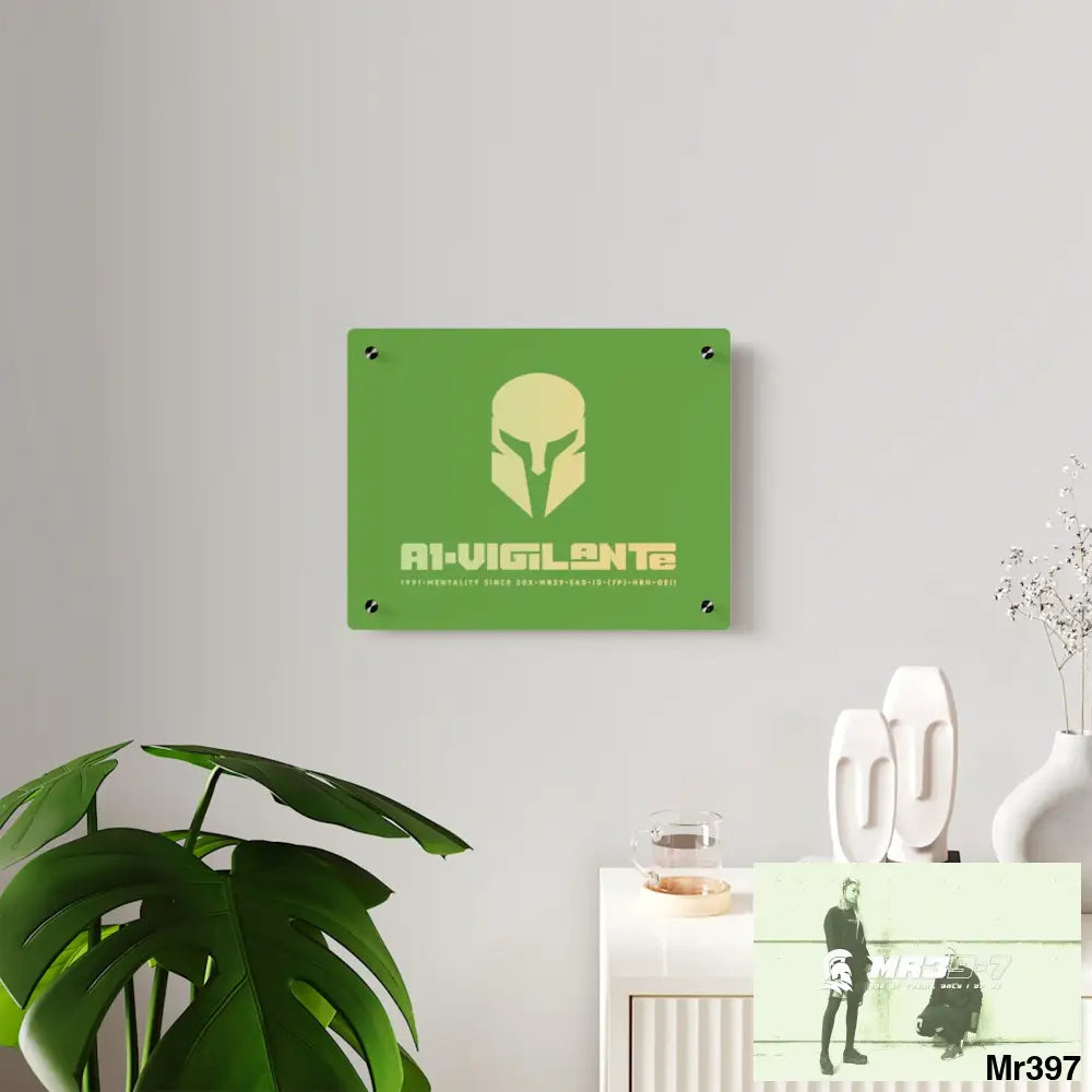 A1-Vigilante -Sparta Sparta Acrylic Wall Art Panels Home Decor