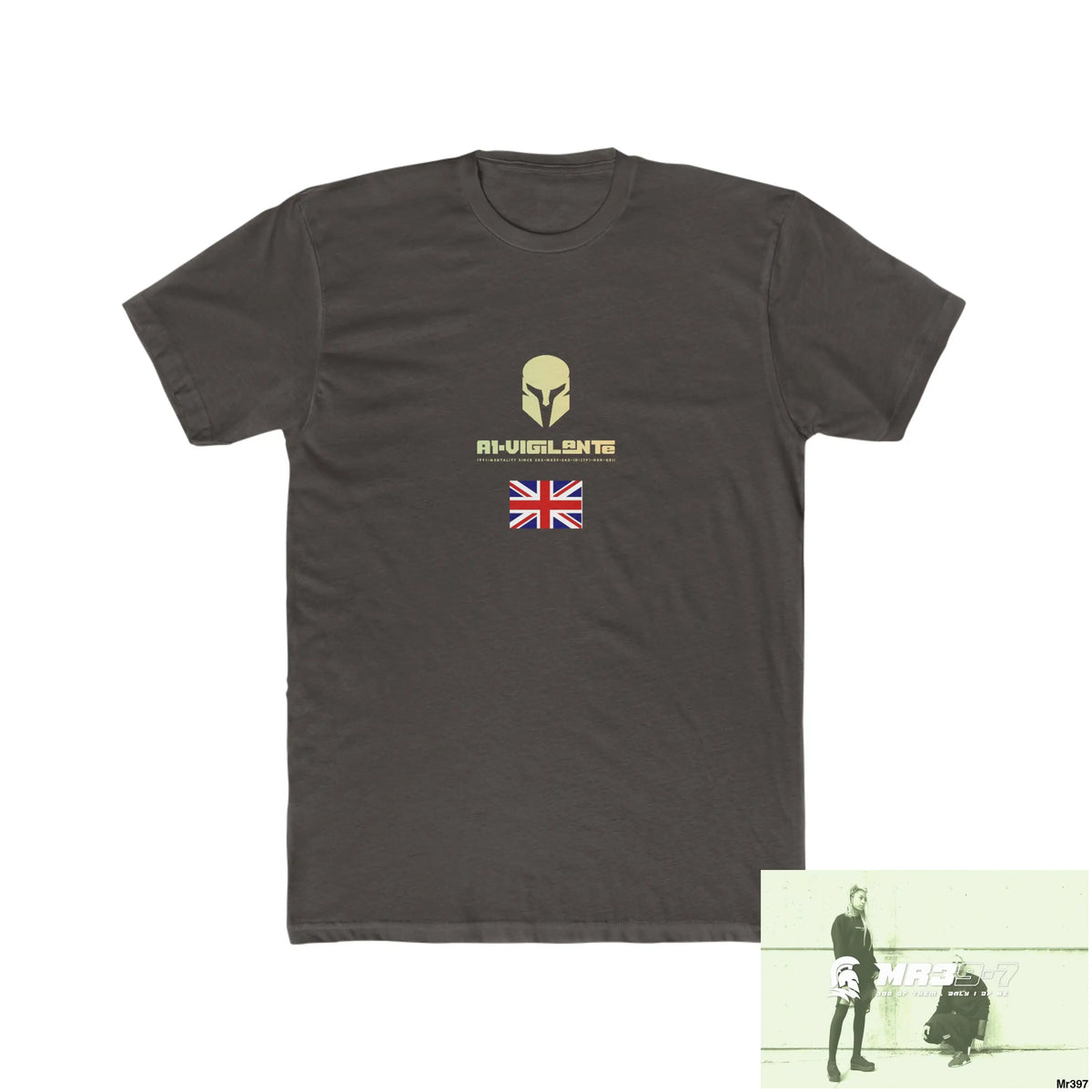 A1-Vigilante Sparta Barmouth X Thailand My Planned Death 2016 (2001-2023) Men’s Cotton Crew Tee Solid Dark Chocolate