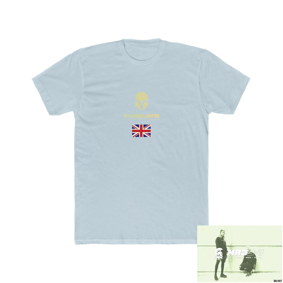 A1-Vigilante Sparta Barmouth X Thailand My Planned Death 2016 (2001-2023) Men’s Cotton Crew Tee Solid Light Blue / S