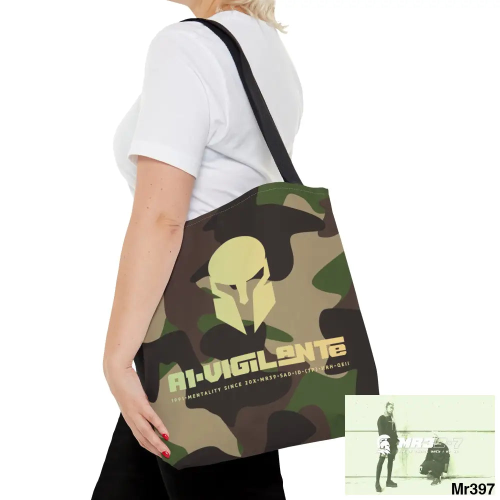 A1- Vigilante Sparta Camo Tote Bag (AOP) Bags