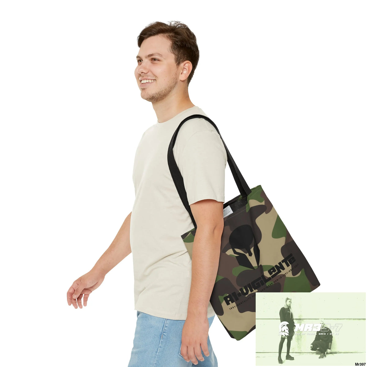 A1- Vigilante Sparta Camo Tote Bag (AOP) Bags