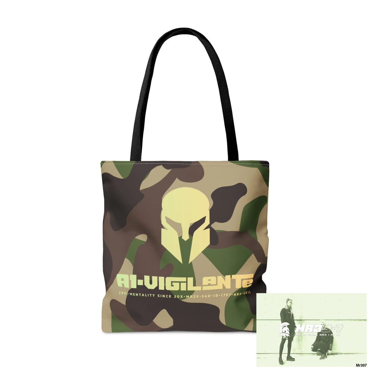 A1- Vigilante Sparta Camo Tote Bag (AOP) Bags