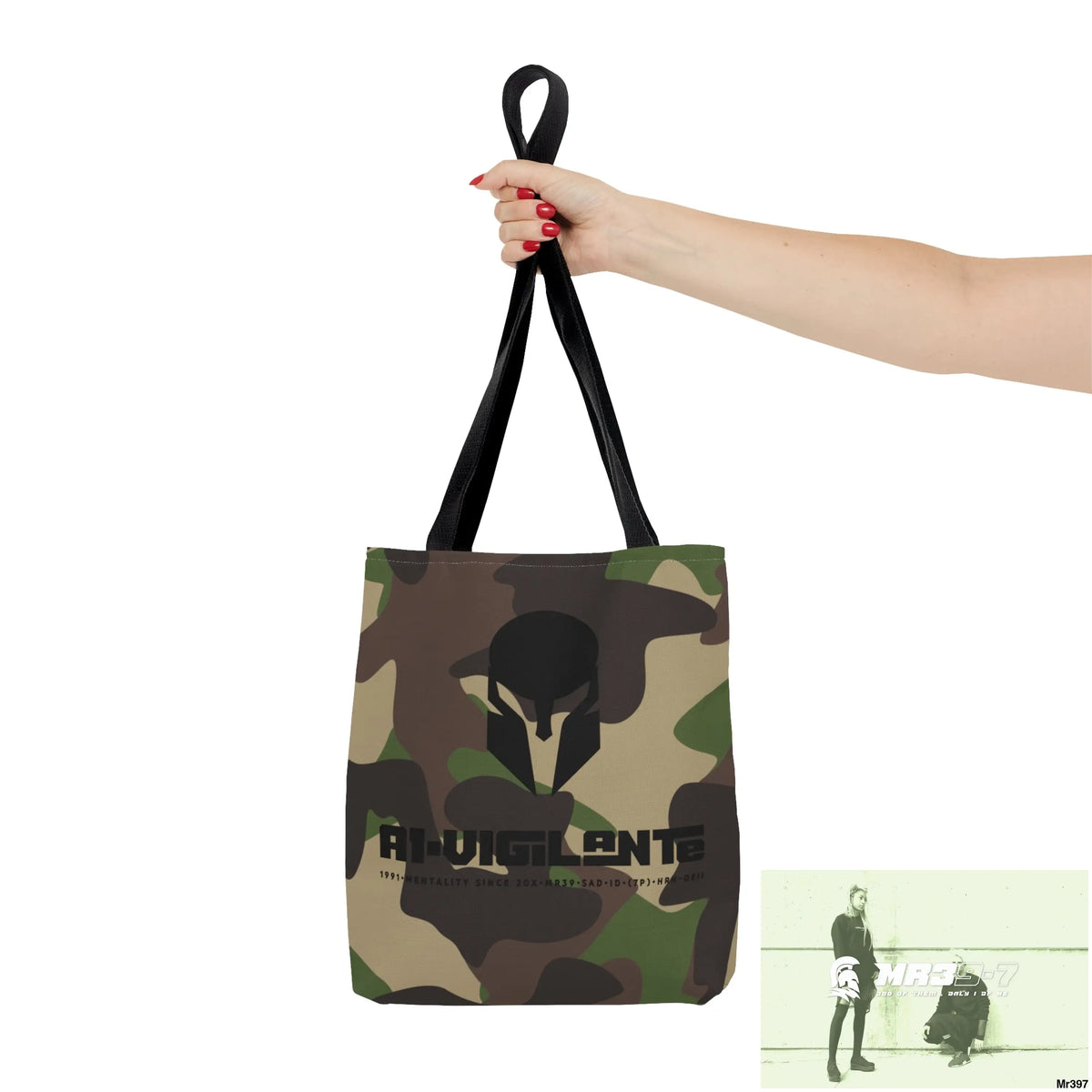 A1- Vigilante Sparta Camo Tote Bag (AOP) Bags