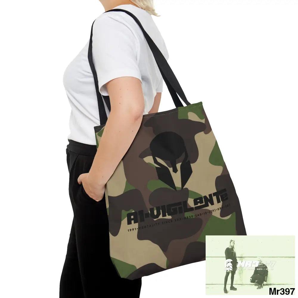 A1- Vigilante Sparta Camo Tote Bag (AOP) Bags