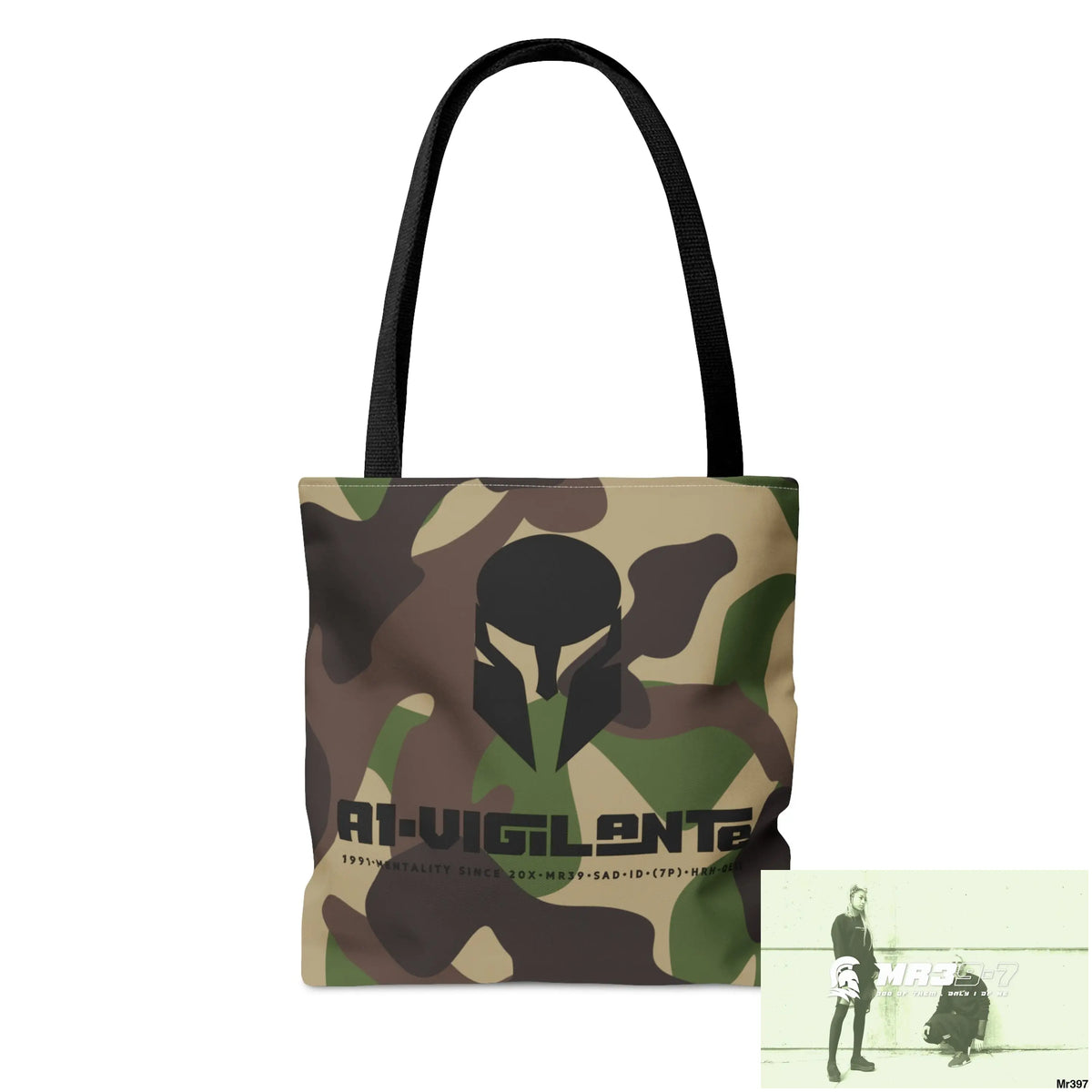 A1- Vigilante Sparta Camo Tote Bag (AOP) Bags