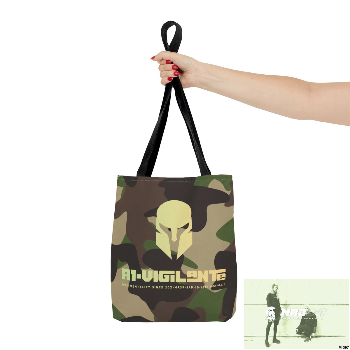 A1- Vigilante Sparta Camo Tote Bag (AOP) Bags